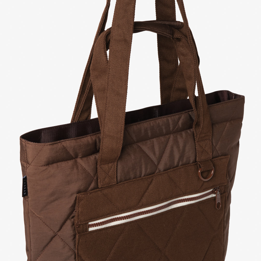 Utility Tote Bag - Chocolate Quilted - Thread®