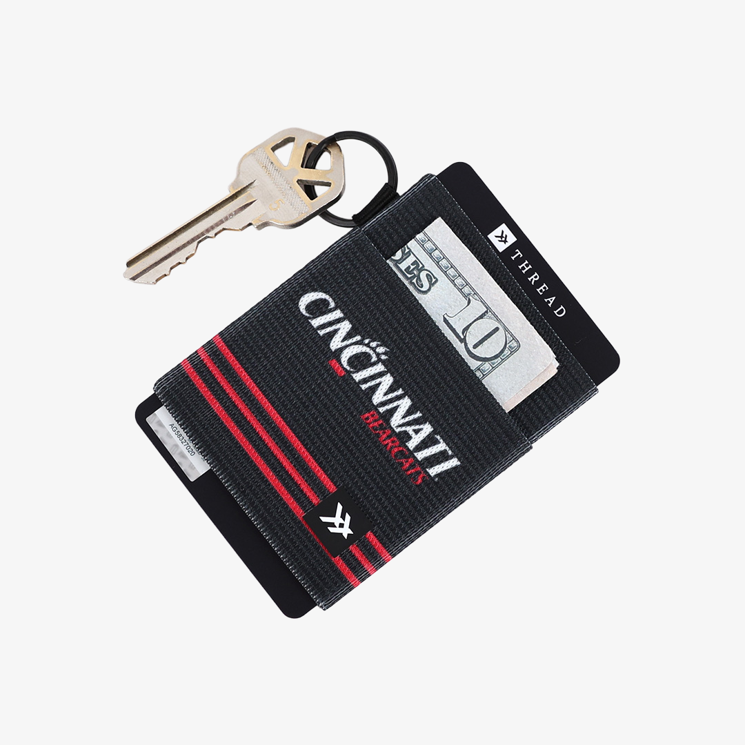 Cincinnati Black Stripes - Elastic Wallet