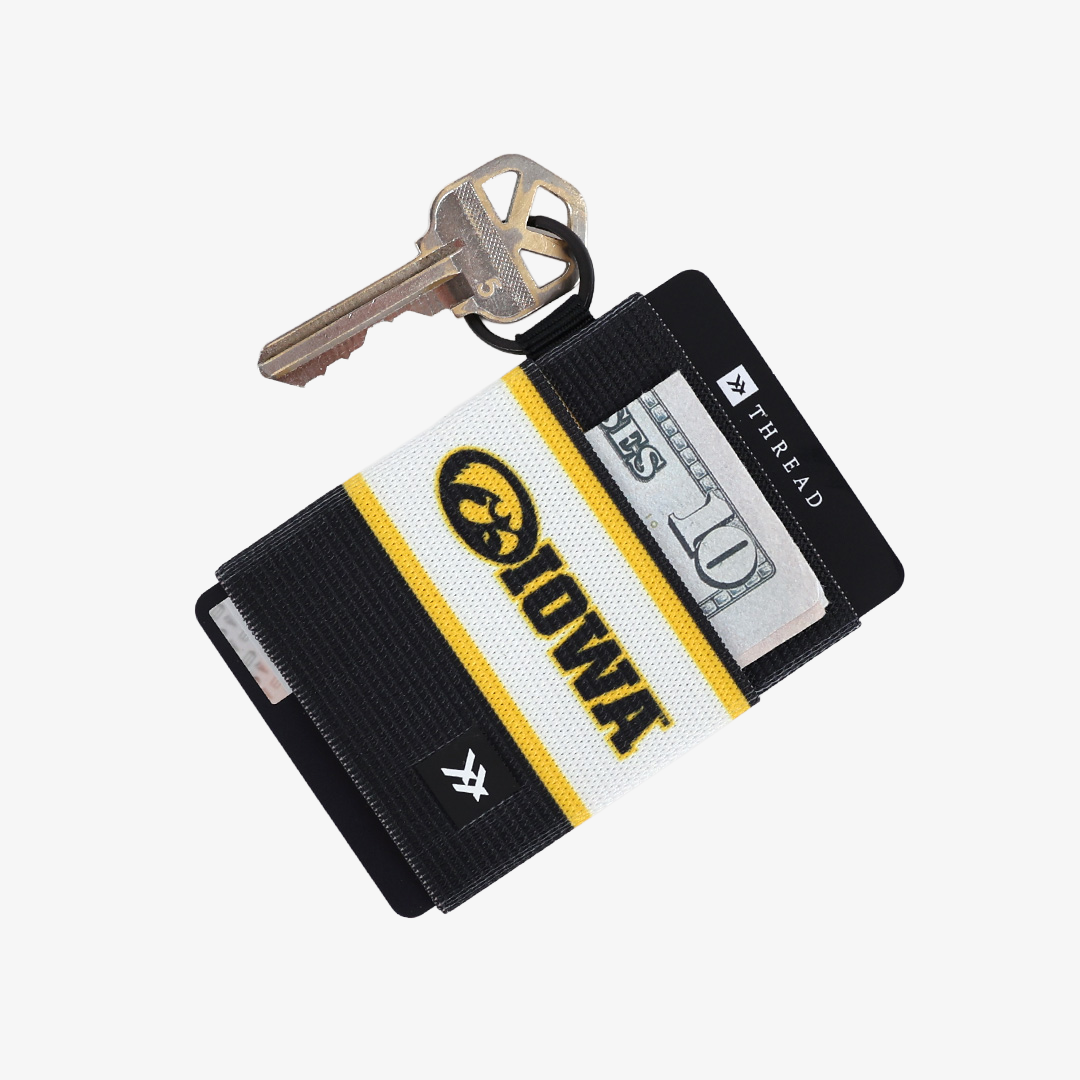 University of Iowa Stripes - Elastic Wallet