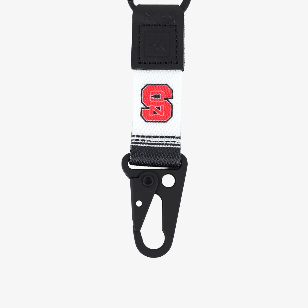 NC White Stripe - Keychain Clip