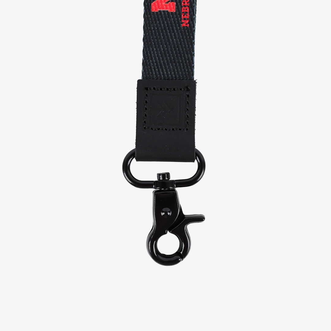 Nebraska Black - Wristlet Keychain