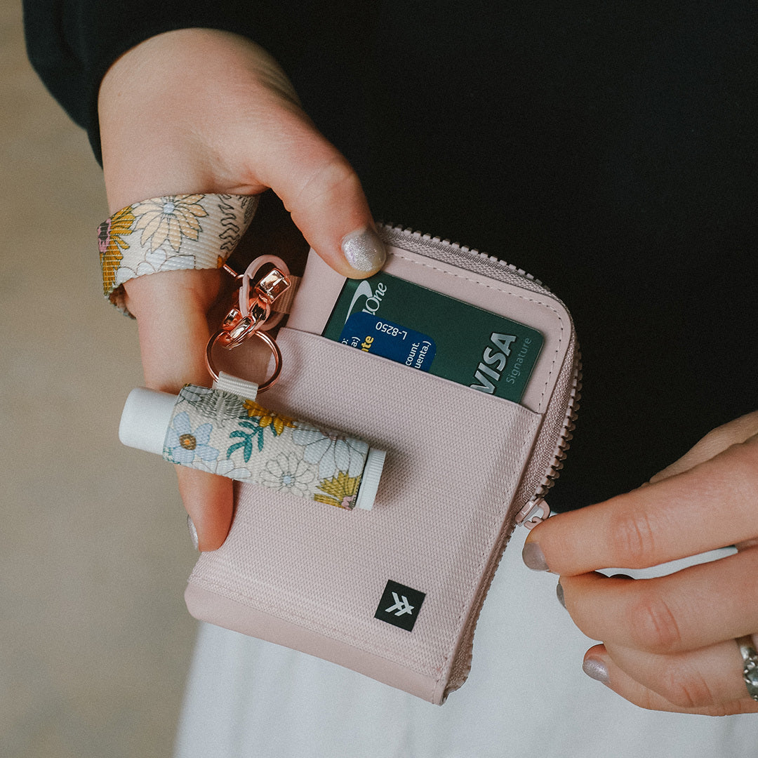 Leather Zip Wallet - Rose Dust - Thread®