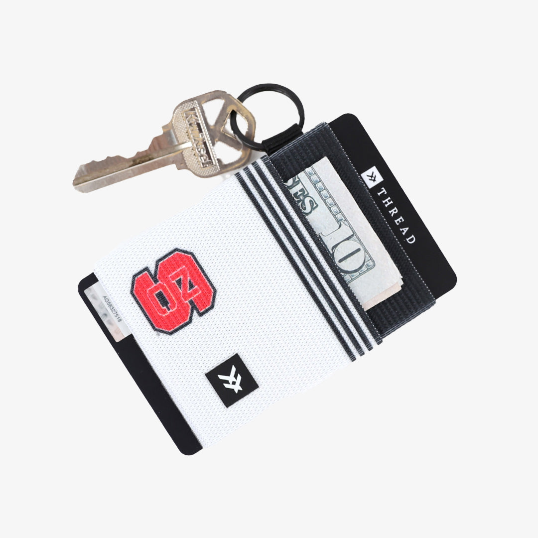 NC White Stripe - Elastic Wallet