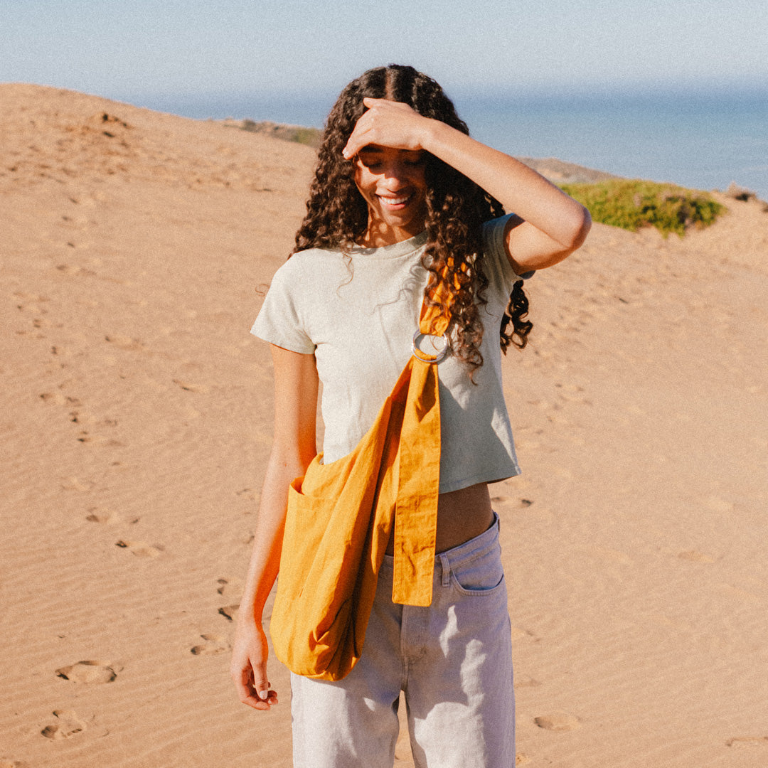 Large Slouchy Shoulder Bag - Goldie - Thread®