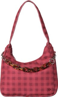 Berry Gingham - Penny Shoulder Bag