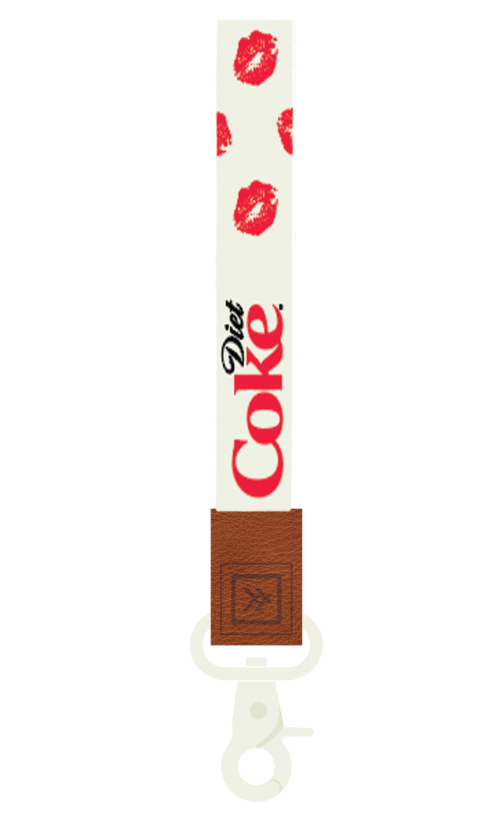 Diet Coke Kiss - Wristlet Keychain