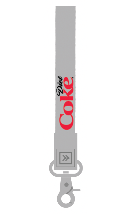 Diet Coke Logo - Wristlet Keychain