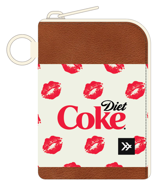 Diet Coke Kiss - Leather Zip Wallet