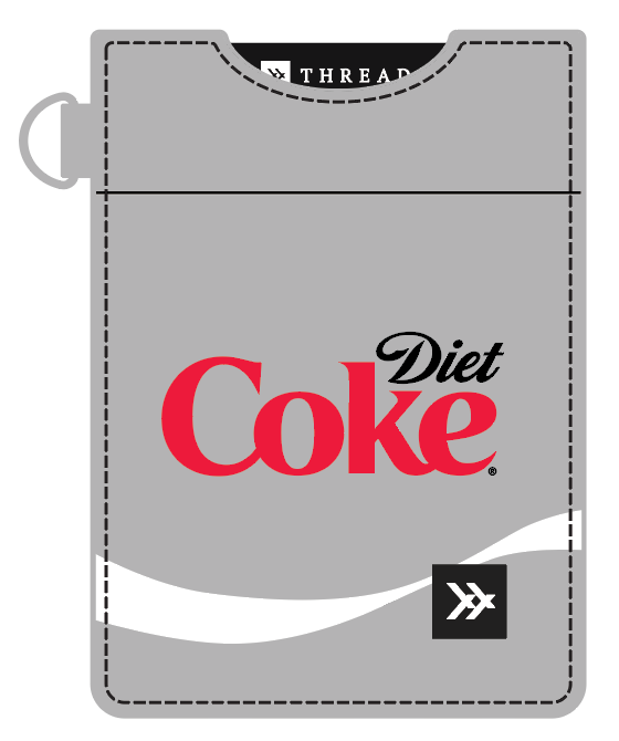 Diet Coke Logo - Vertical Leather Wallet