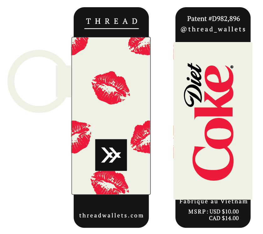 Diet Coke Kiss - Chapstick Holder Keychain