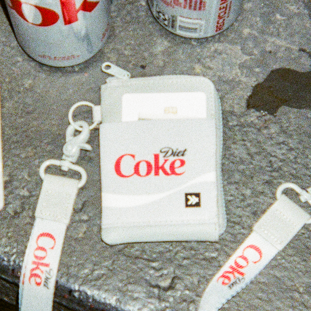 Leather Zip Wallet - Diet Coke Logo - Thread®