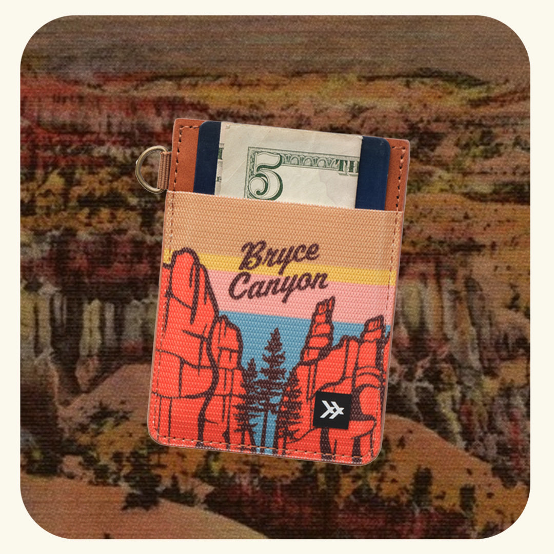 Vertical Leather Wallet - Bryce Canyon - Thread®