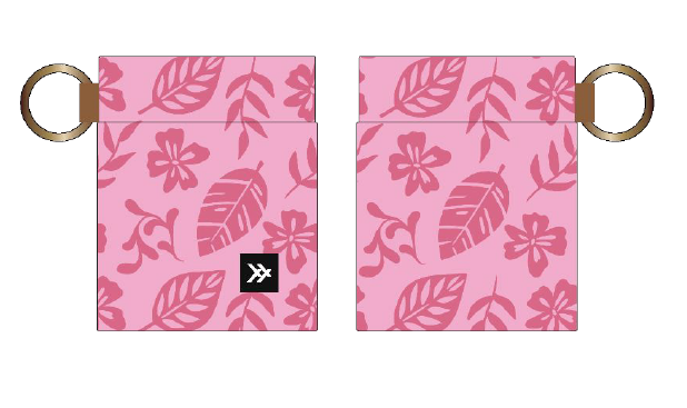 Pink Tropic Elastic Wallet