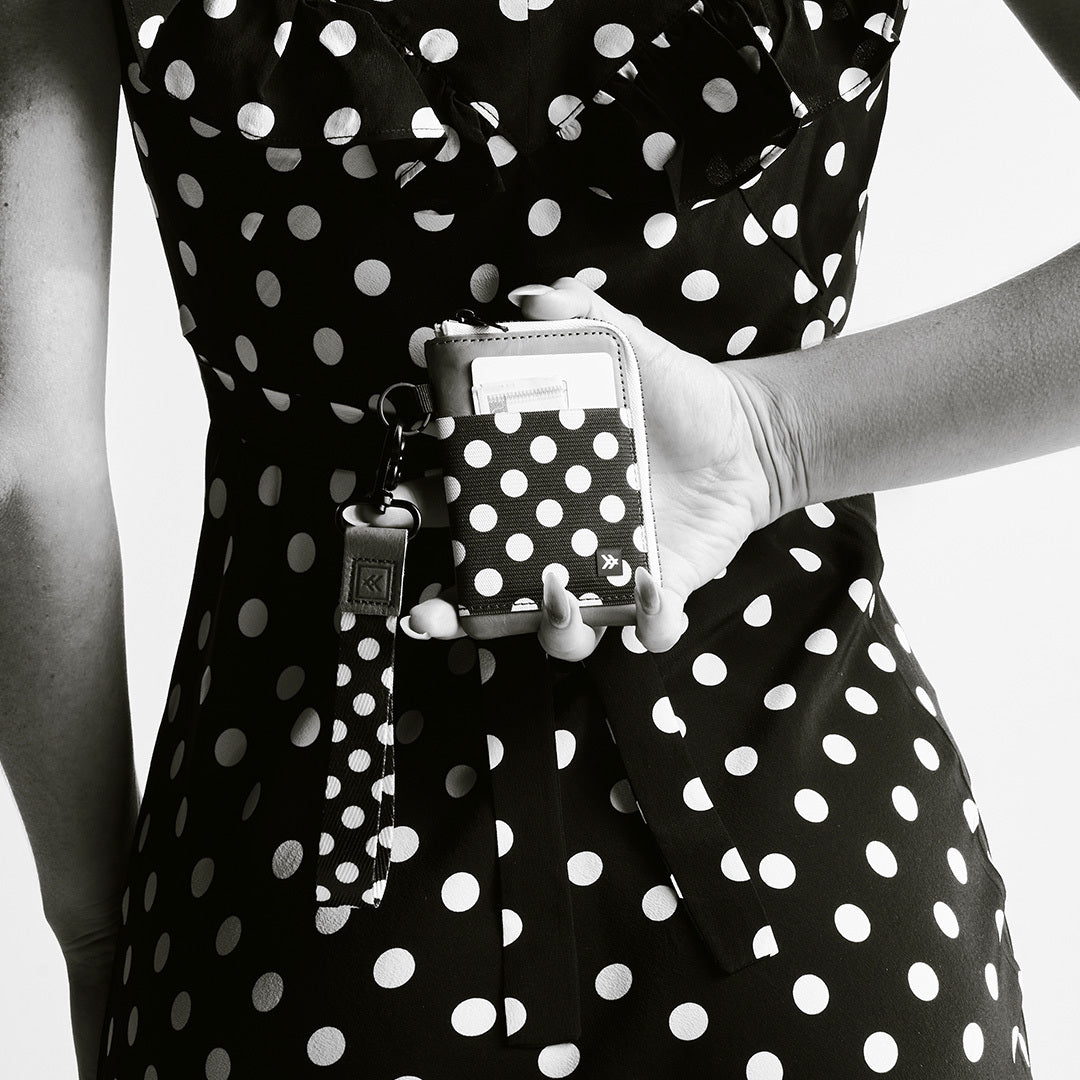 Leather Zip Wallet - Polka Dot - Thread®