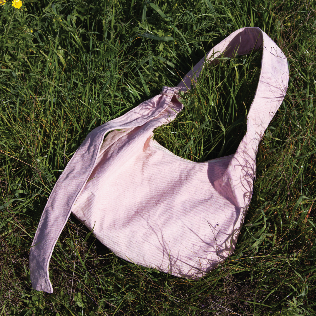 Small Slouchy Shoulder Bag - Rose Dust Corduroy - Thread®