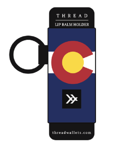 Colorado State Flag Chapstick Holder Keychain