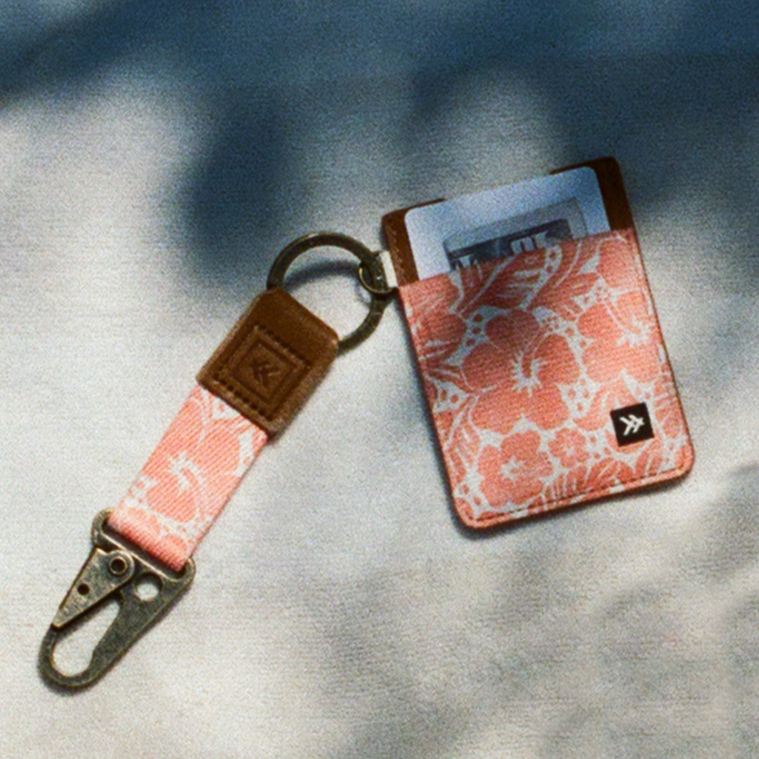 Vertical Leather Wallet - Coral Crush - Thread®