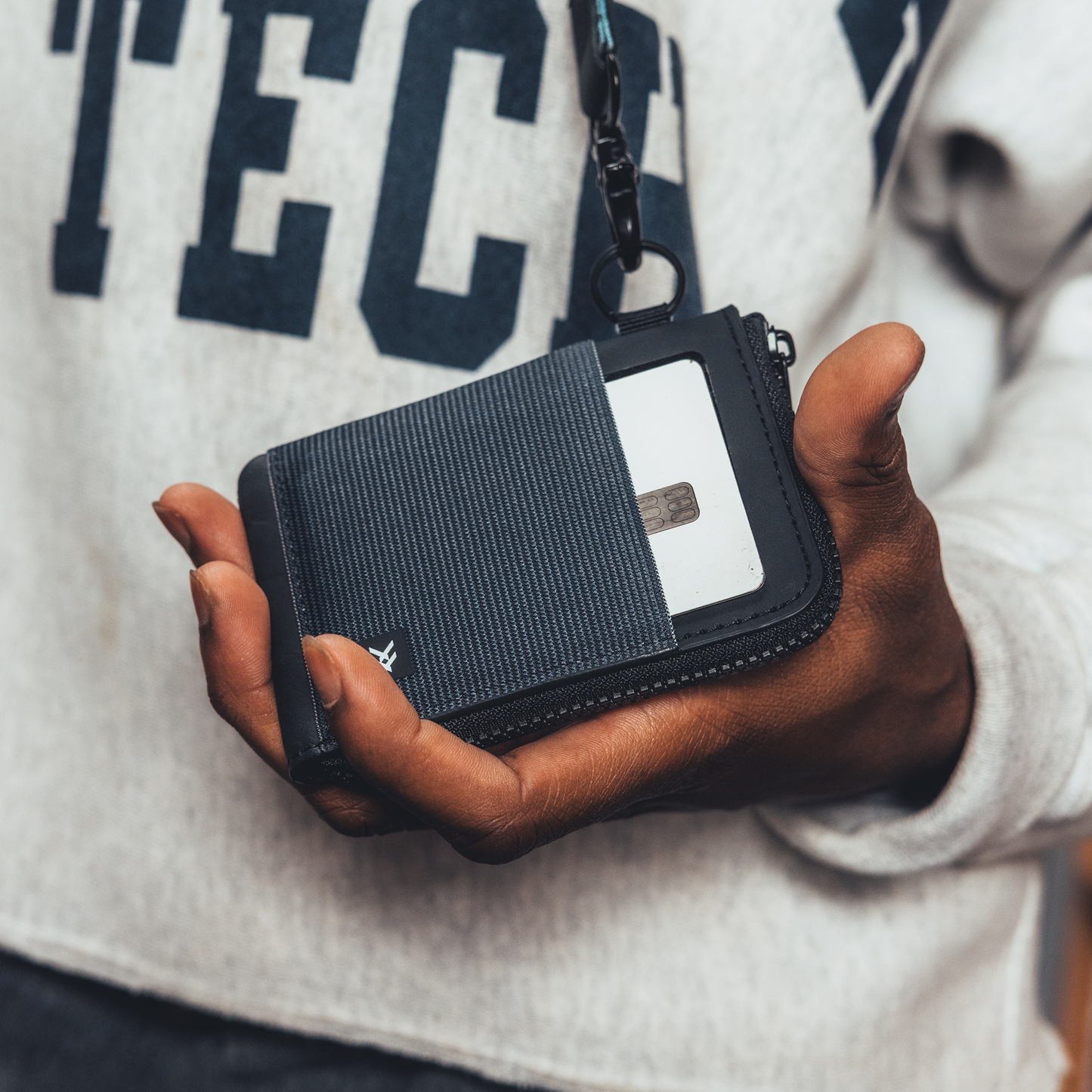 Leather Zip Wallet - Black - Thread®
