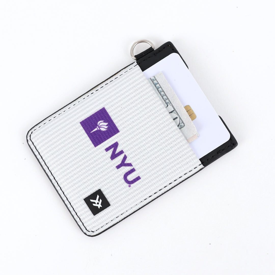 Vertical Leather Wallet - NYU Stripes - Thread®