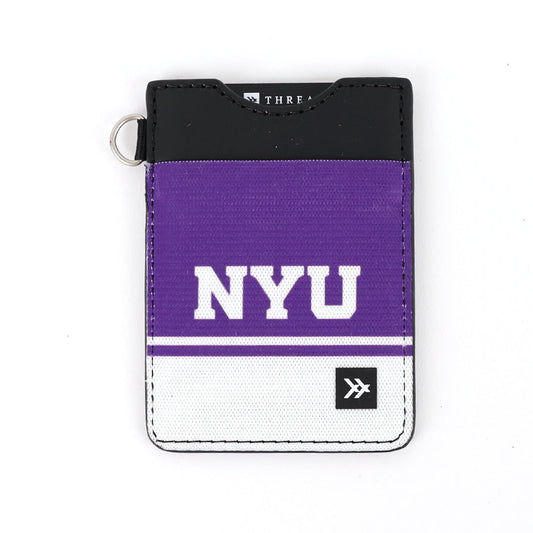 Vertical Leather Wallet - NYU Purple - Thread®