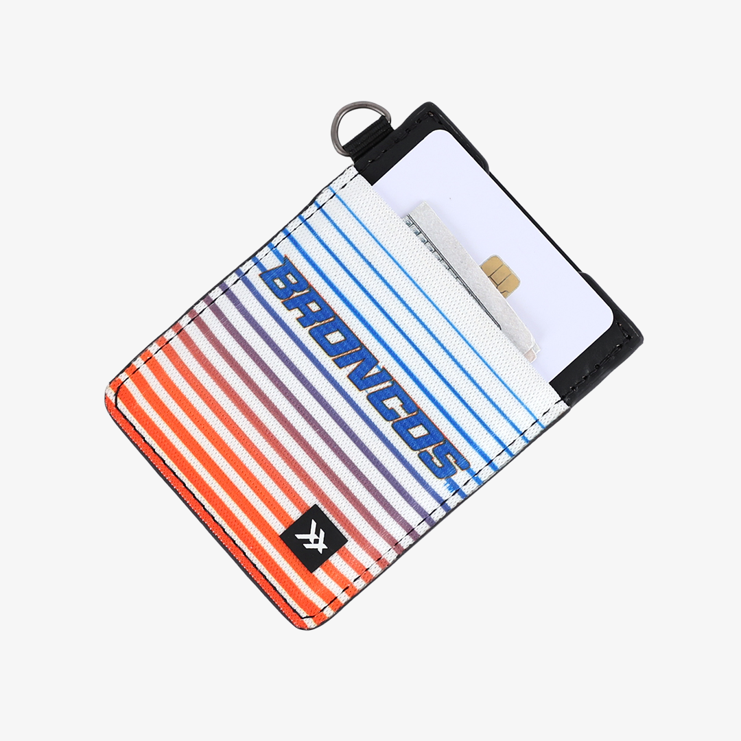 Boise Stripes - Vertical Leather Wallet