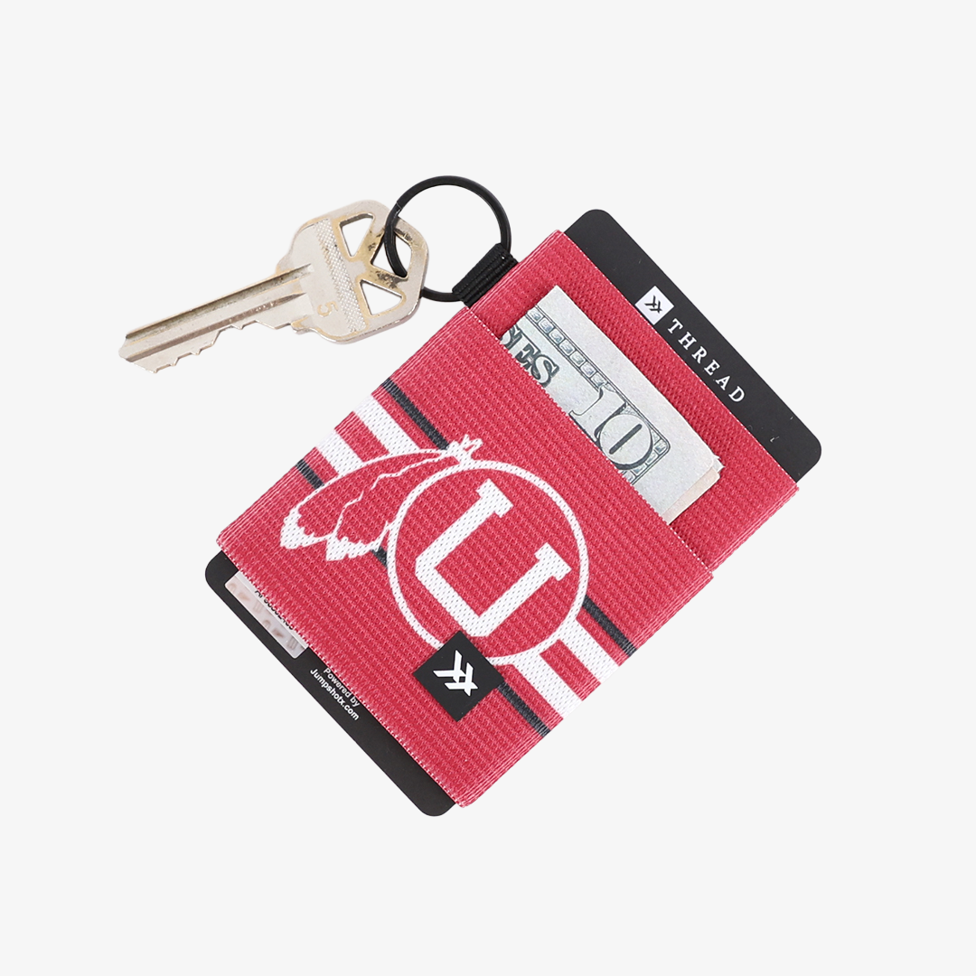 UofU Feather Red - Elastic Wallet