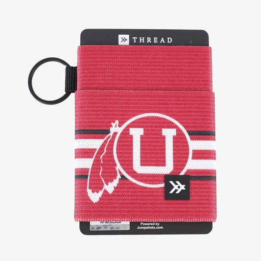 UofU Feather Red - Elastic Wallet