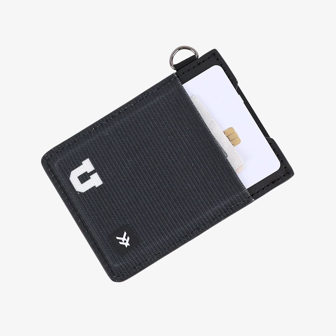 UofU Black - Vertical Leather Wallet