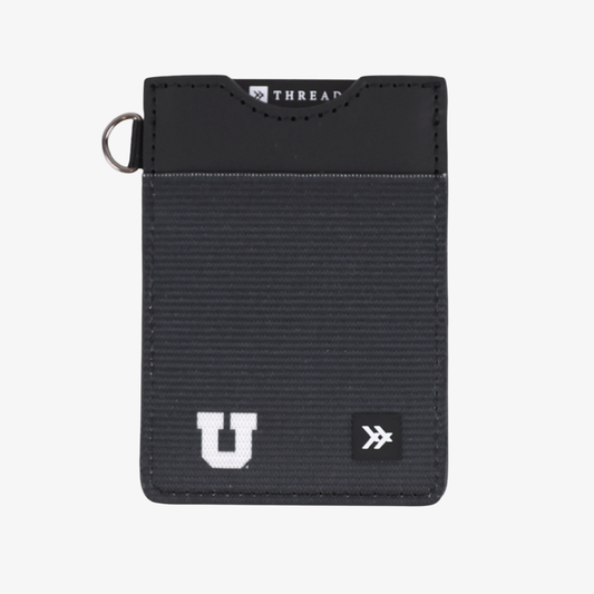 UofU Black - Vertical Leather Wallet