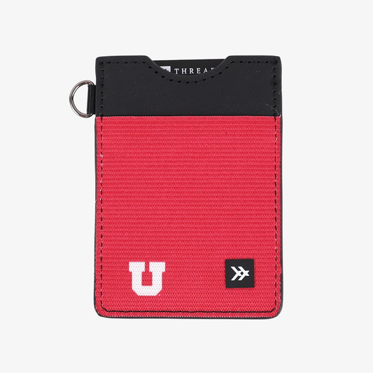 UofU Red - Vertical Leather Wallet