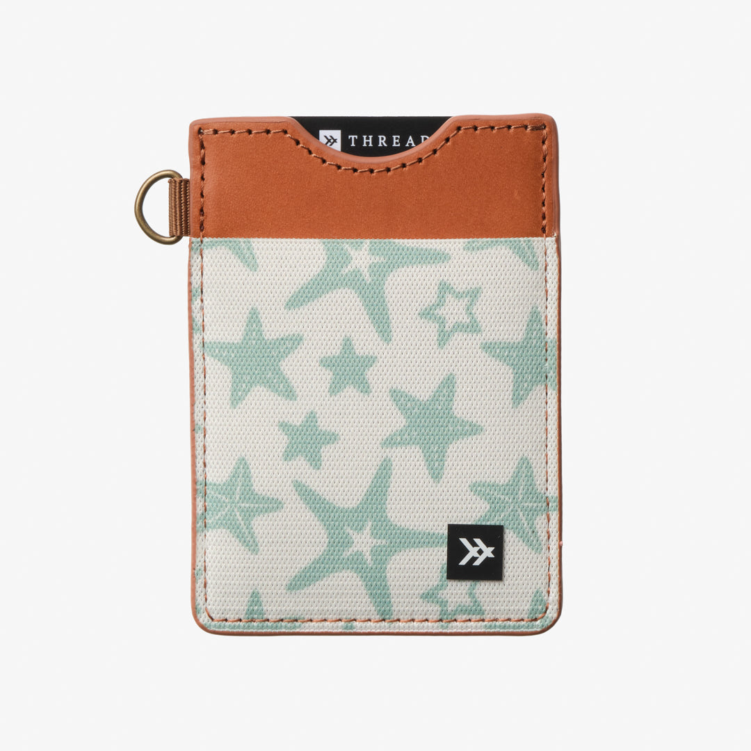 Vertical Leather Wallet - Starfish - Thread®