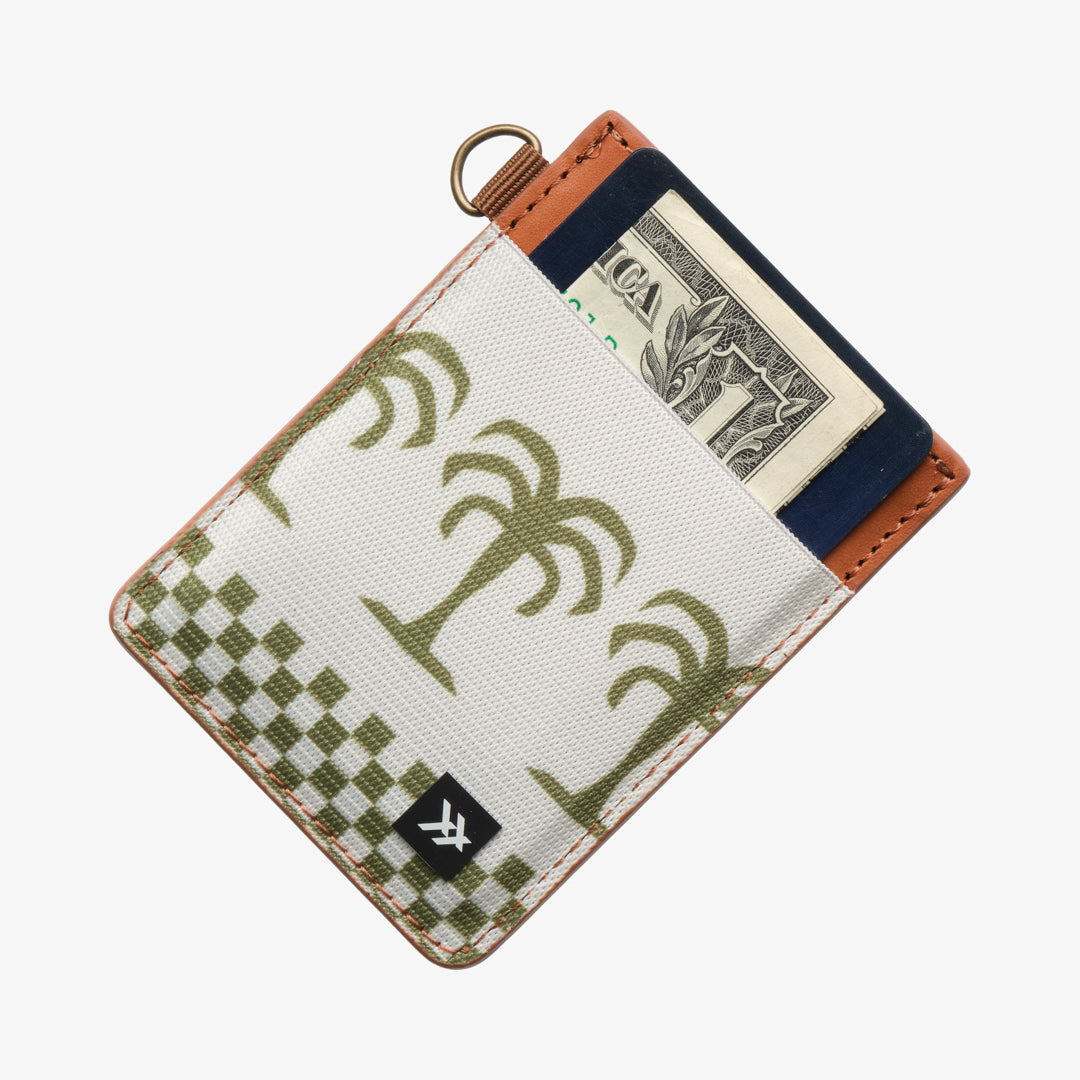 Vertical Leather Wallet - Palm Tree - Thread®