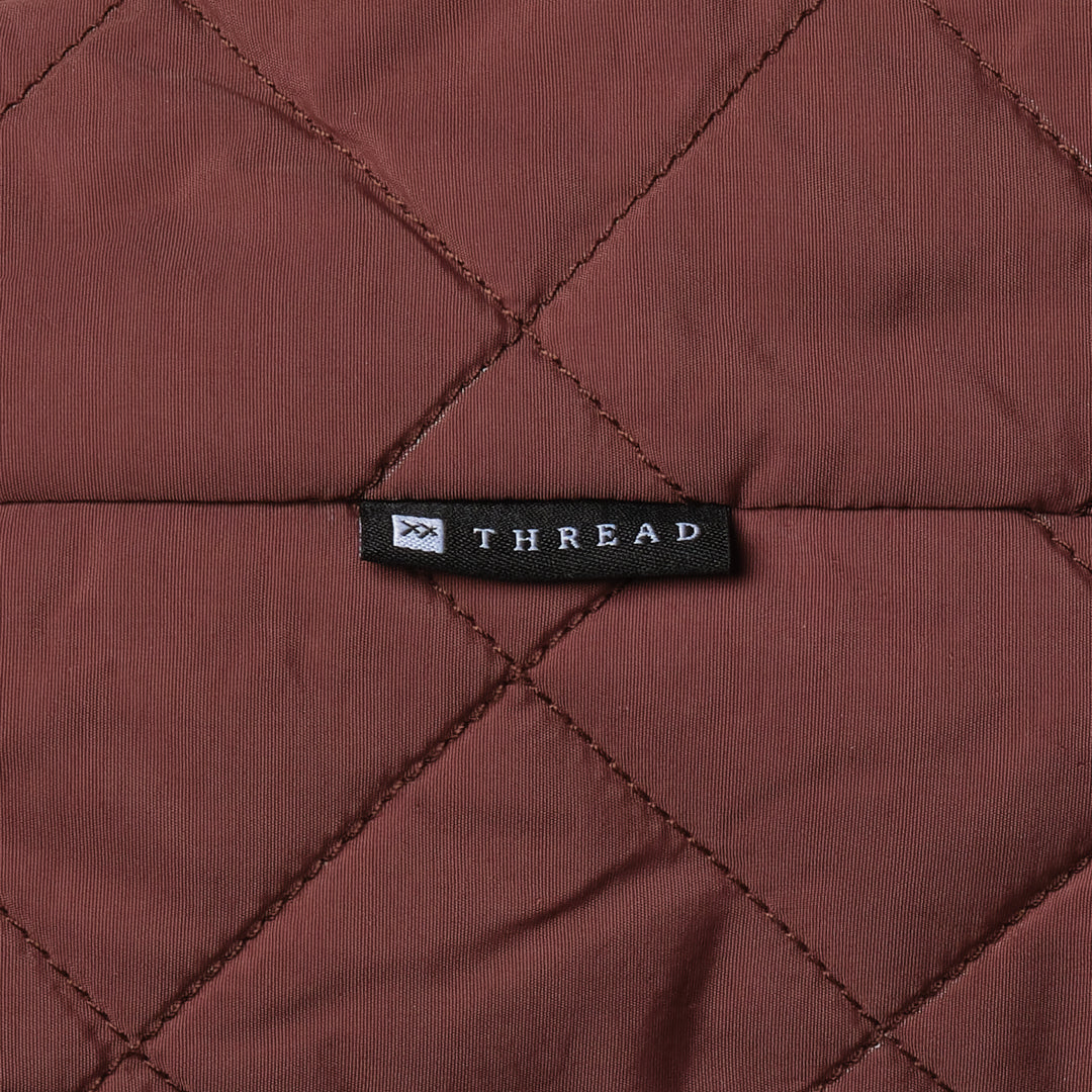 Small Slouchy Shoulder Bag - Chocolate Quilted - Thread®
