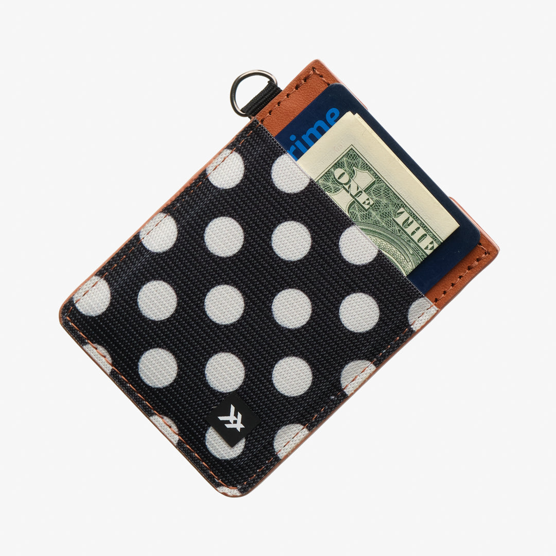 Vertical Leather Wallet - Polka Dot - Thread®