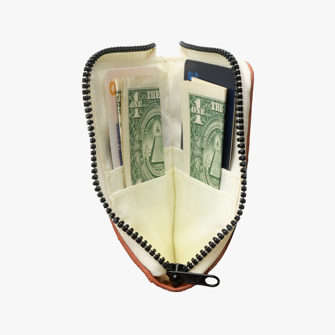 Leather Zip Wallet - Polka Dot - Thread®