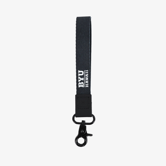 BYUH Black - Wristlet Keychain