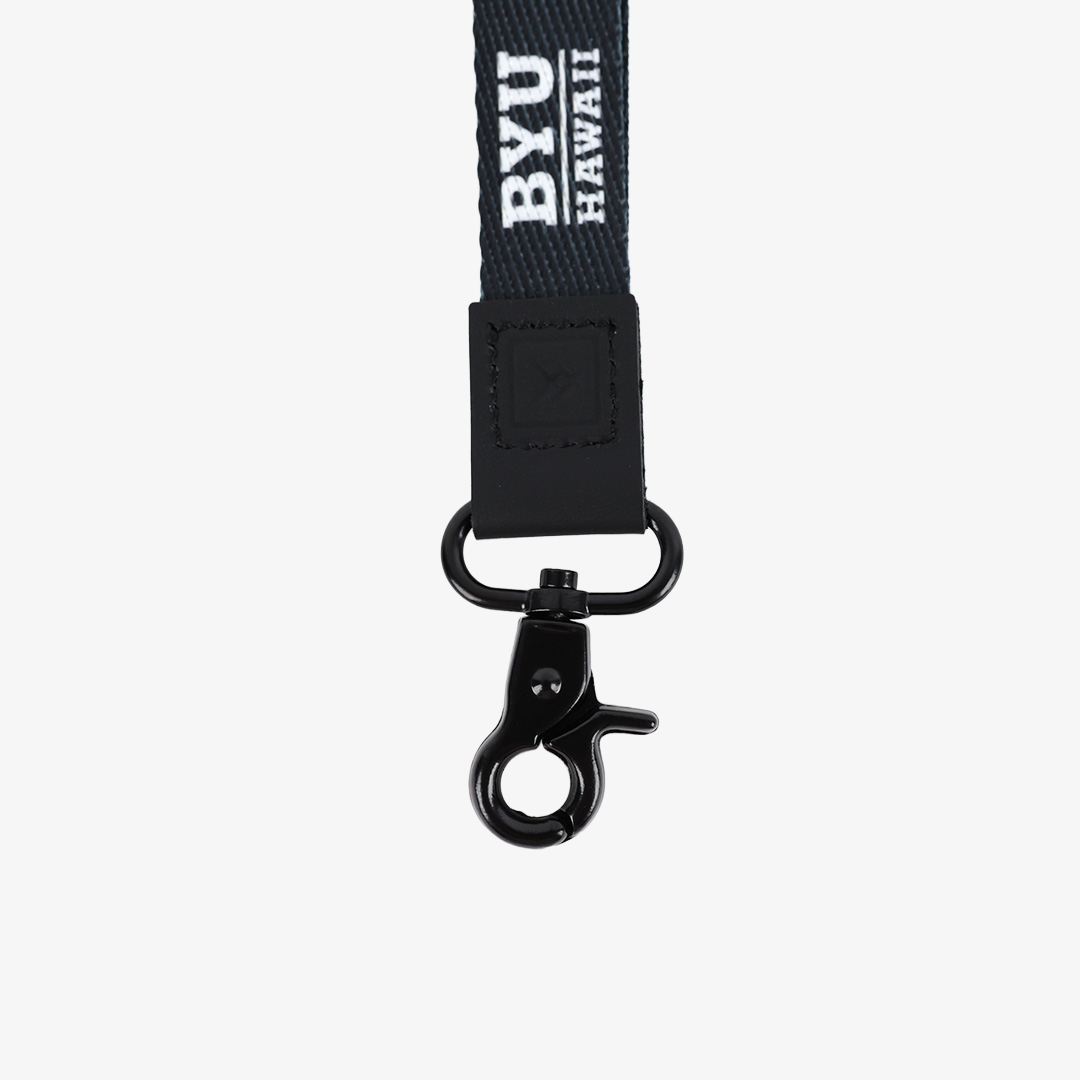 BYUH Black - Wristlet Keychain