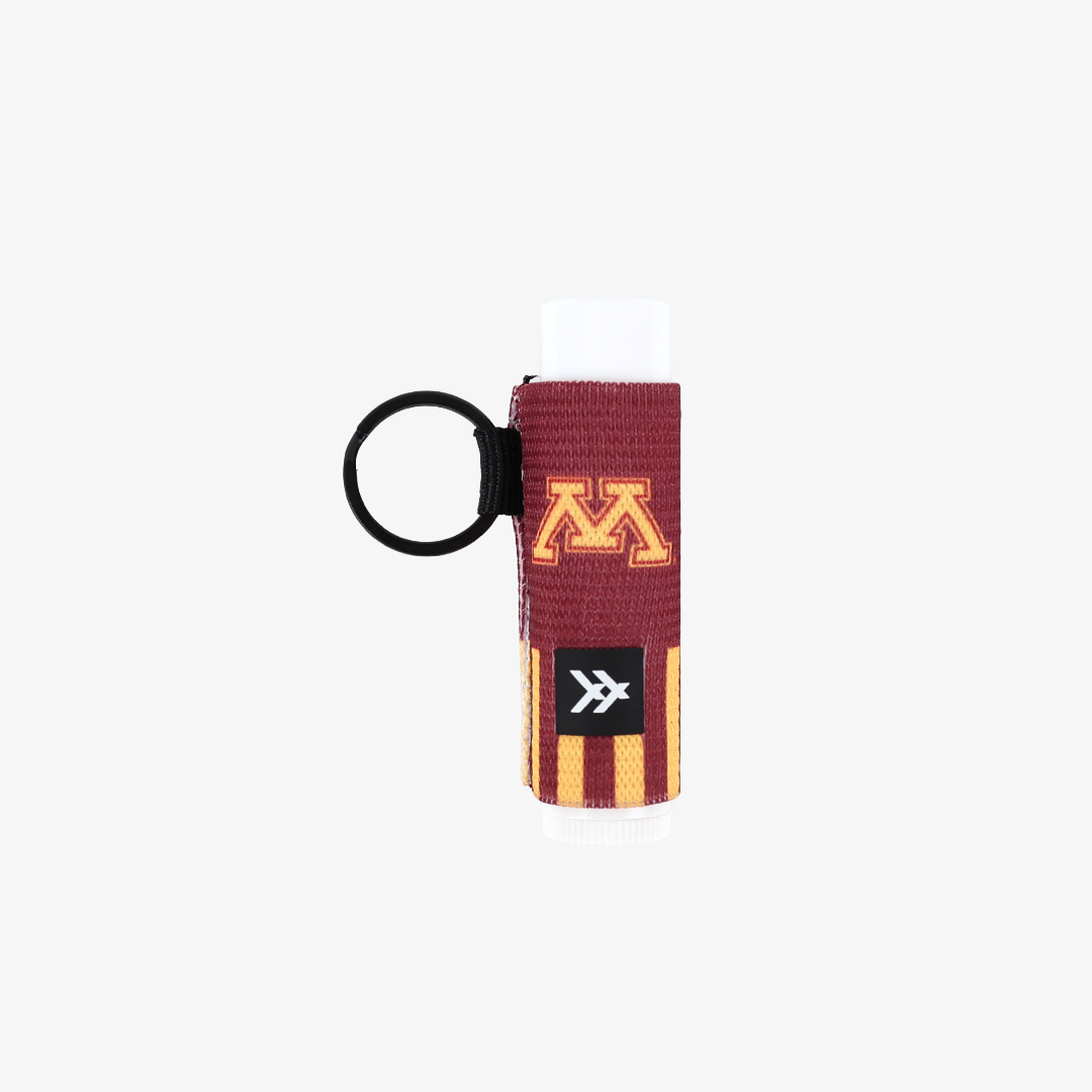 Minnesota Stripes - Chapstick Holder Keychain