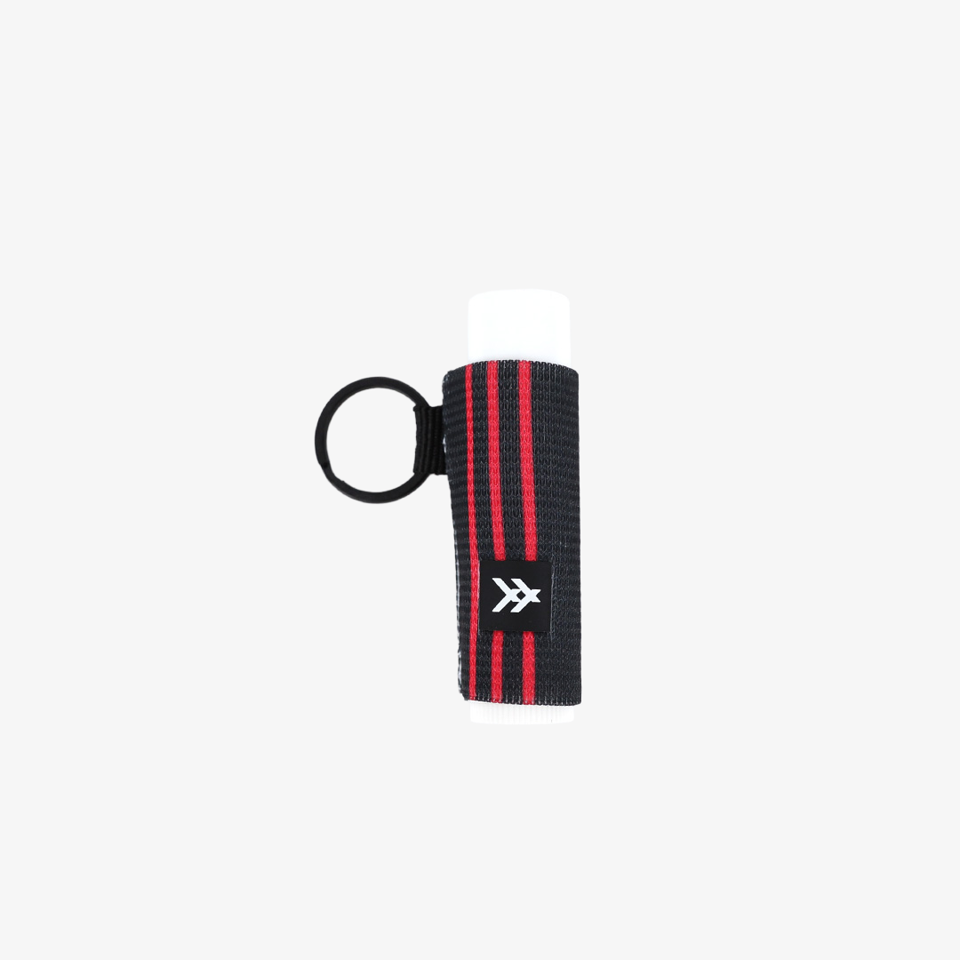Cincinnati Black Stripes - Chapstick Holder Keychain