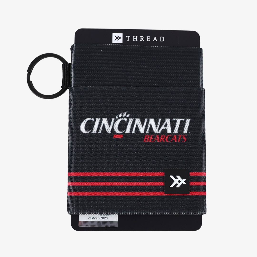 Cincinnati Black Stripes - Elastic Wallet