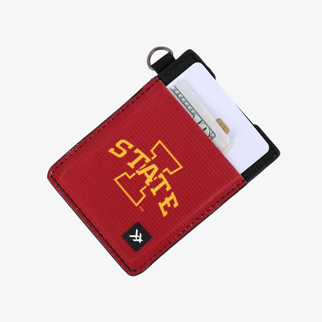 Iowa Red - Vertical Leather Wallet