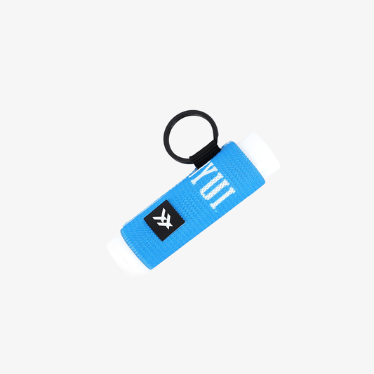 BYUI Blue Stripes - Chapstick Holder Keychain