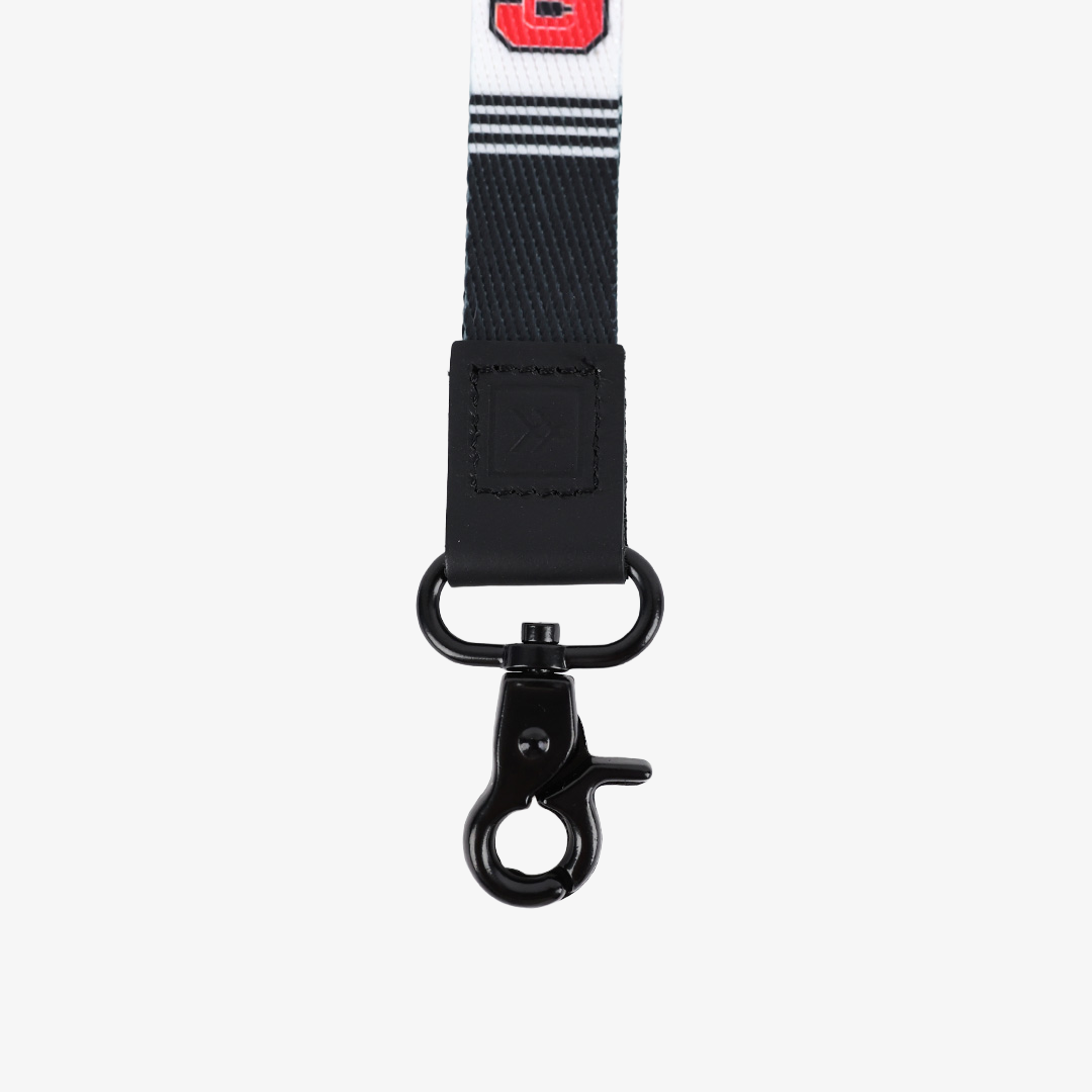 NC White Stripe - Wristlet Keychain