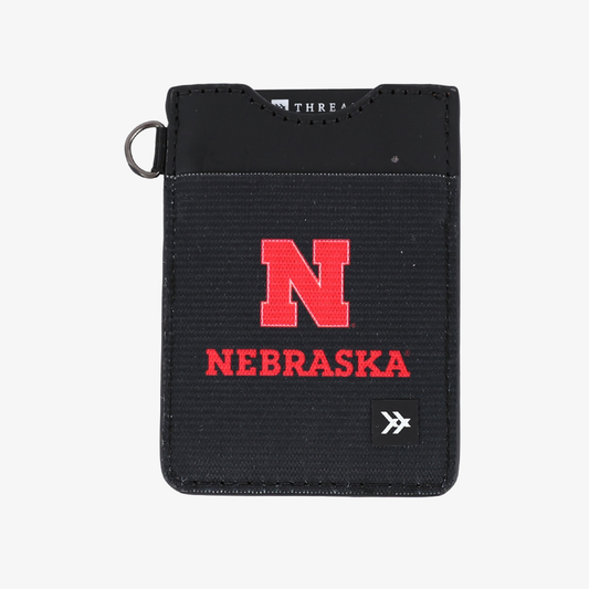 Nebraska Black - Vertical Leather Wallet