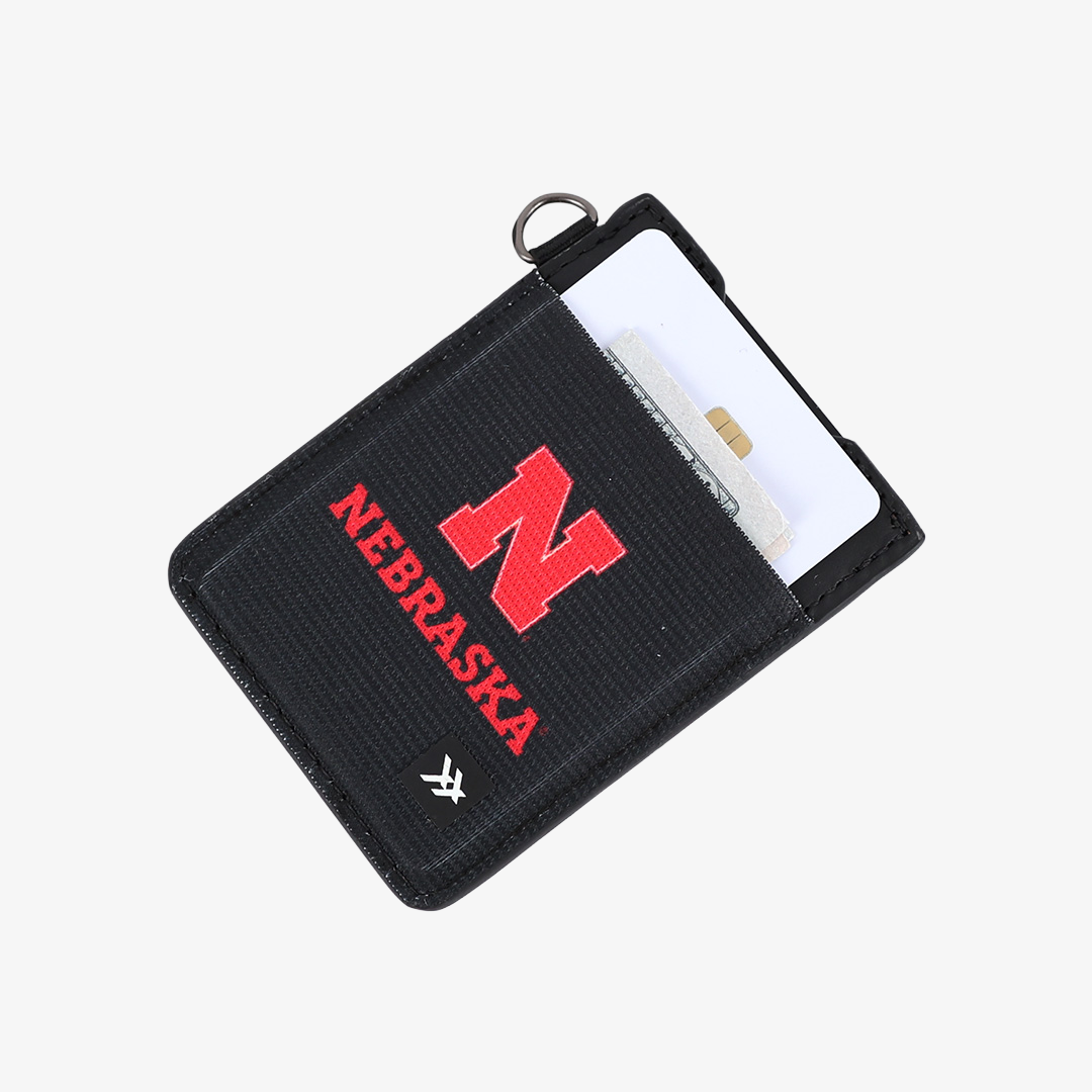 Nebraska Black - Vertical Leather Wallet