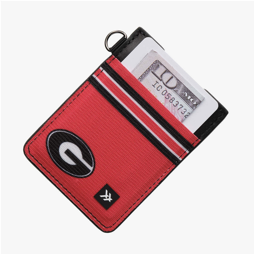 Vertical Leather Wallet - Georgia Red - Thread®