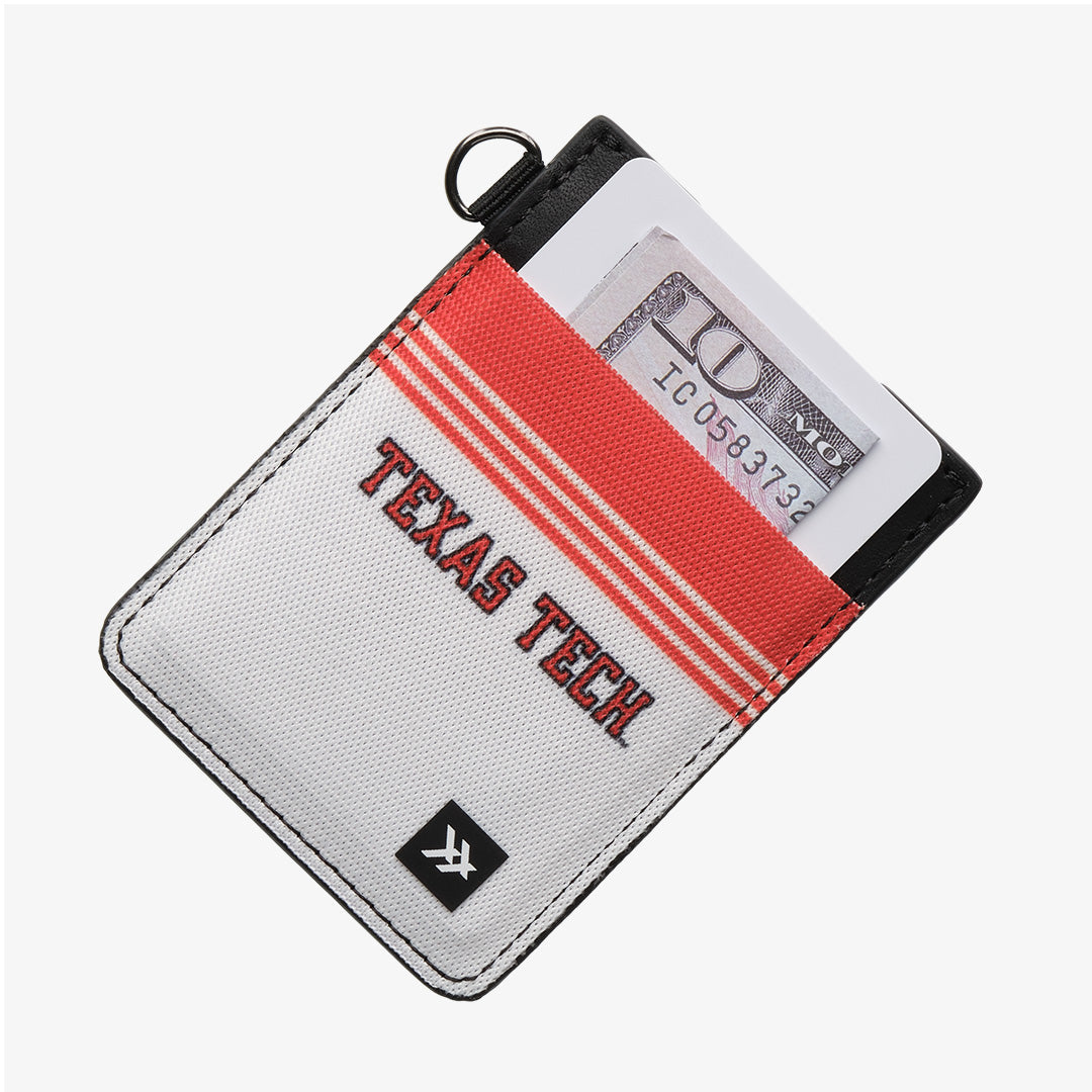 Vertical Leather Wallet - Texas Tech White - Thread®