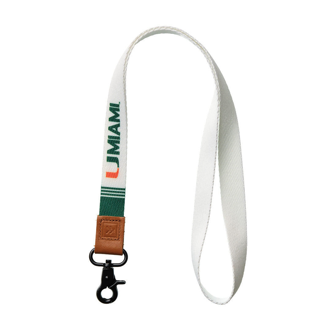 Neck Lanyard - University of Miami White - Thread®