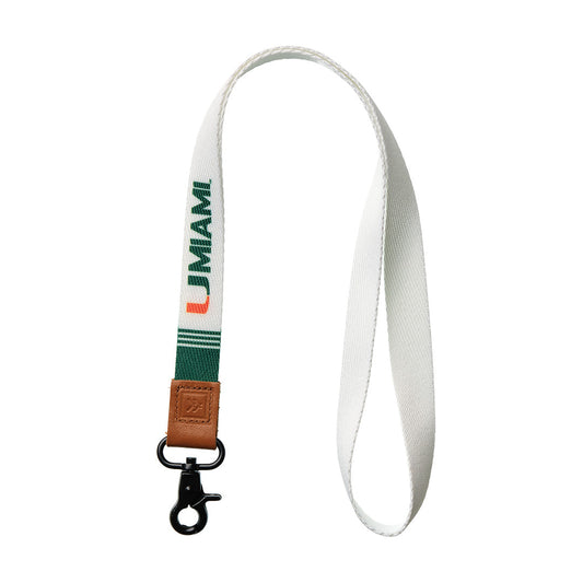 Neck Lanyard - University of Miami White - Thread®