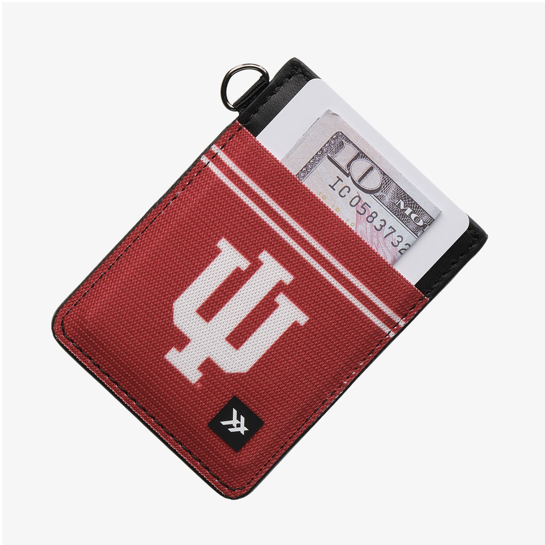 Vertical Leather Wallet - Indiana University Red - Thread®